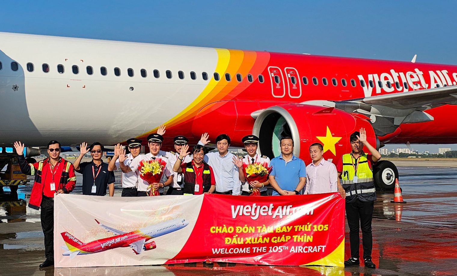 Vietjet Welcomed the Lunar New Year with the Arrival of Its 105th Aircraft