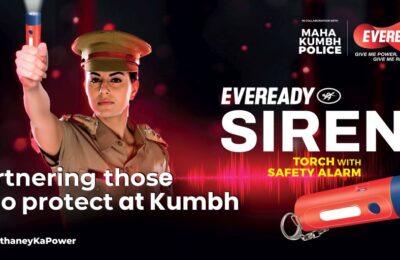 Maha Kumbh Police equipped with Eveready Siren Torches for Effective Crowd Management for a safer Maha Kumbh 2025