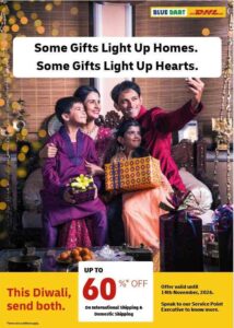 DHL Express India adds a touch of yellow to Diwali with festive discounts of up to 60% on shipments